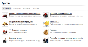Рабочие группы сотрудника Рабочие группы сотрудника
