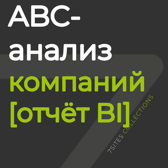 ABC-анализ компаний [отчёт BI]