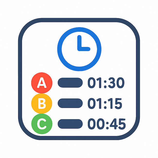 Учёт времени по задаче