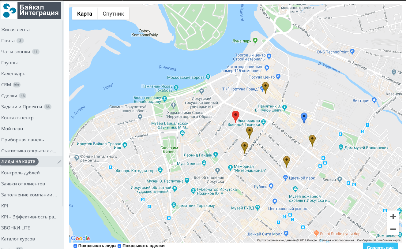 Карта достопримечательностей астрахани