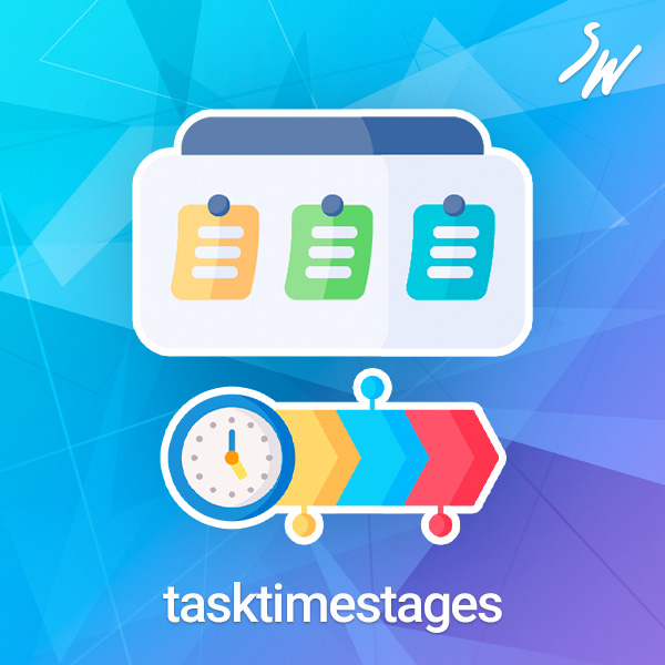 Время задач в стадиях с визуализацией