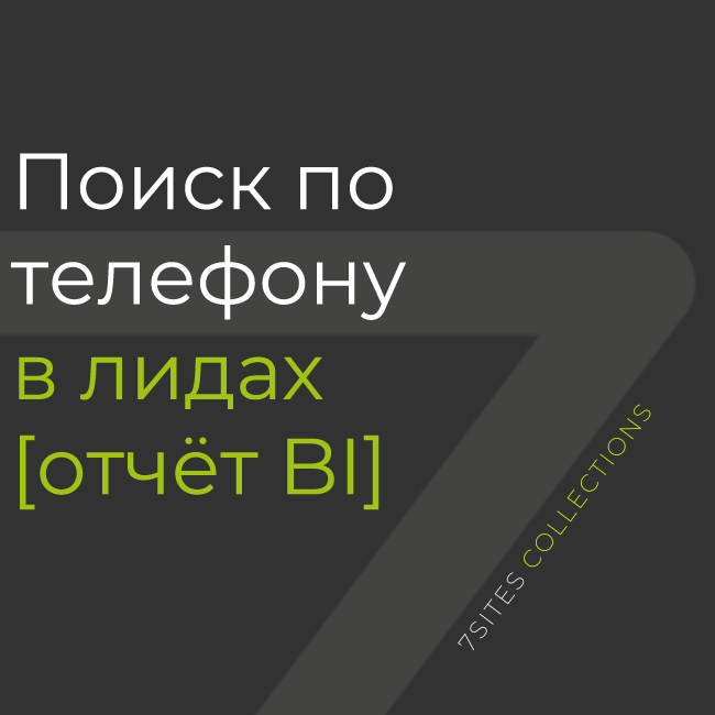 Поиск по телефону в лидах [отчёт BI]