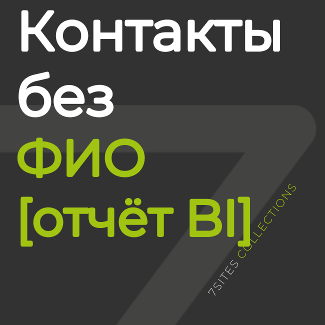 Контакты без ФИО [отчёт BI]