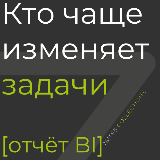 Кто чаще изменяет задачи [отчёт BI]