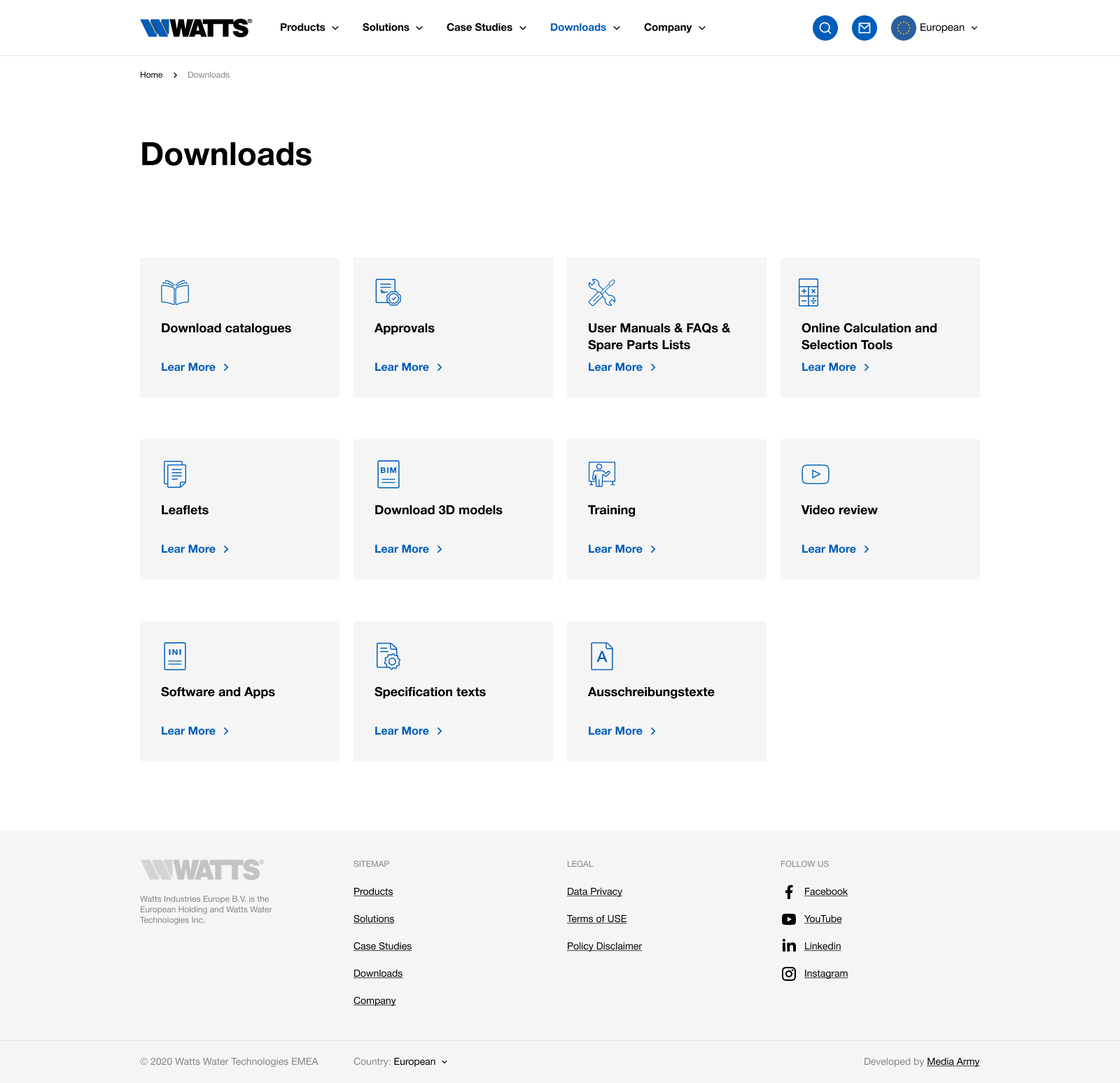 группа сайтов watts water technologies