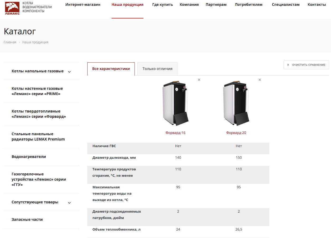 сайт завода отопительных котлов и водонагревателей лемакс