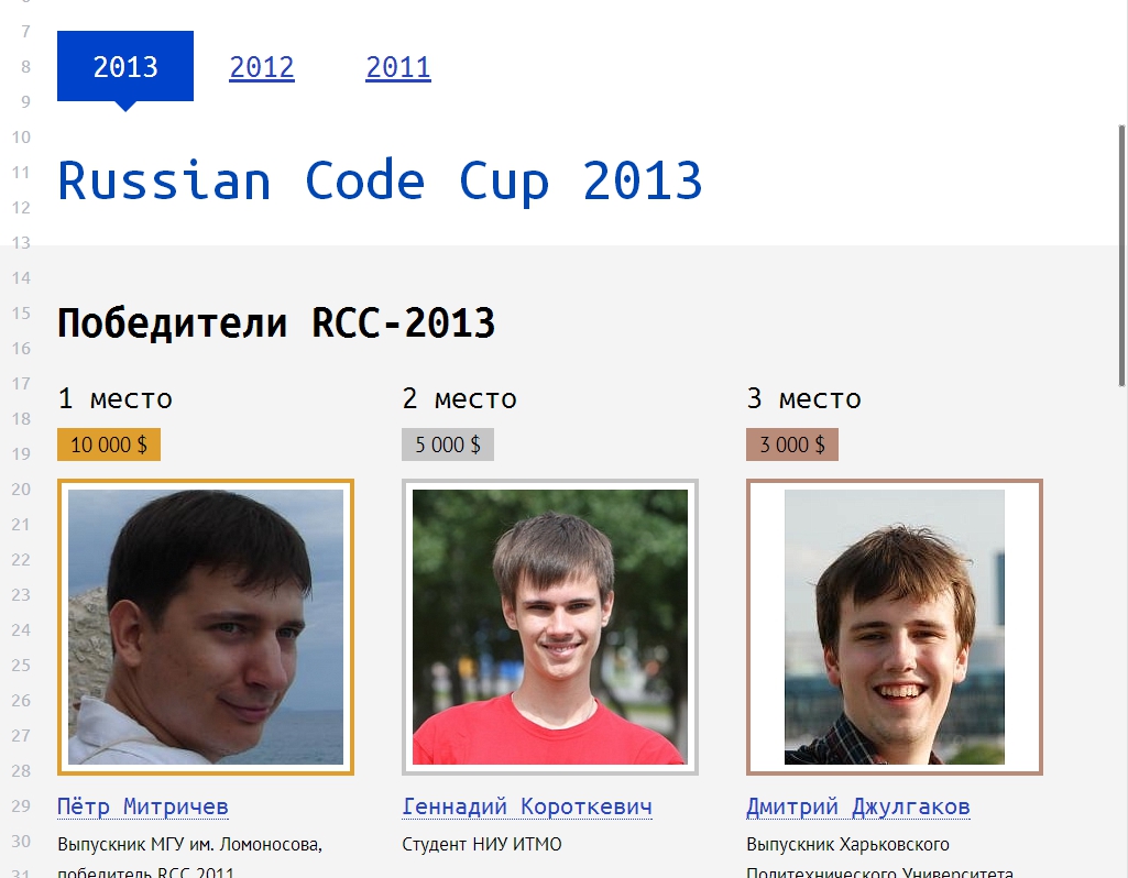 russian code cup