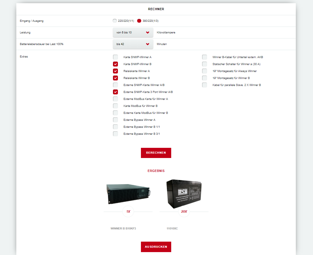 разработка сайта на немецком языке с русскоязычной админкой и калькулятором для компании ese gmbh