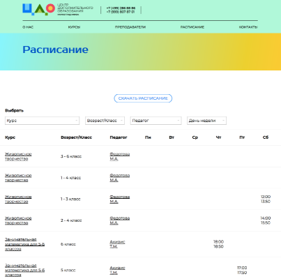 центр дополнительного образования