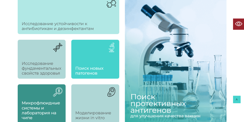 создание сайта для нии сбм, системной биологии и медицины