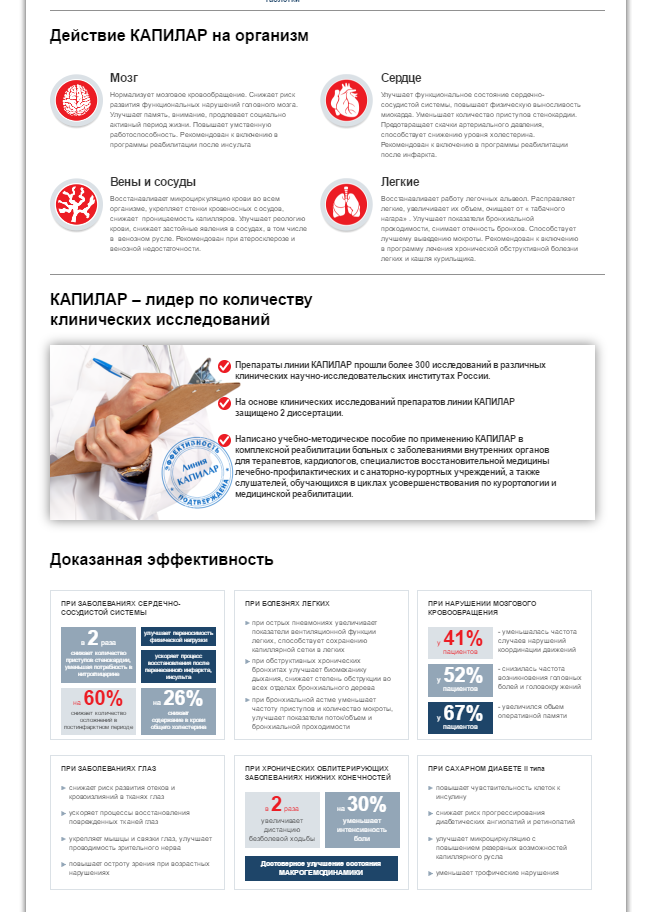 линия капилар