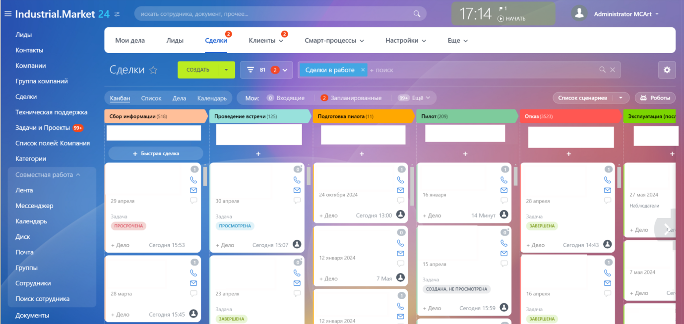 Воронка лидовв CRM