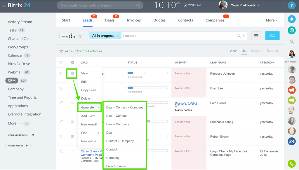[CRM] Chuyển đổi khách hàng tiềm năng (tạo hồ sơ CRM mới) 2