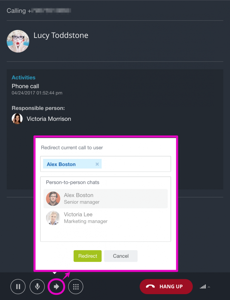 [Telephony] Biểu mẫu cuộc gọi đang hoạt động (Active Call form) 2