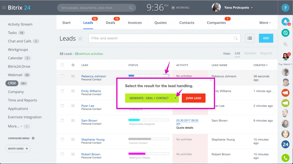 [CRM] Chuyển đổi khách hàng tiềm năng (tạo hồ sơ CRM mới) 4