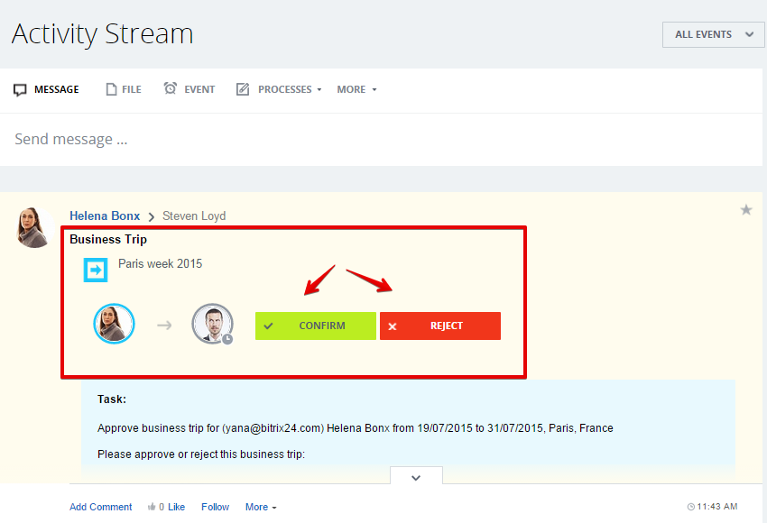 [Workflows] Activity Stream: Đi công tác 17