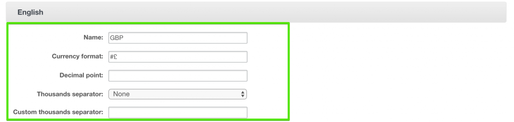currencies money exchange form