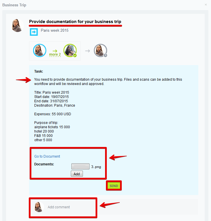 [Workflows] Activity Stream: Đi công tác 23