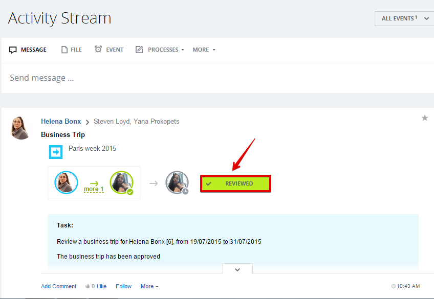 [Workflows] Activity Stream: Đi công tác 20