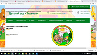 Сайт дошкольного образовательного учреждения.