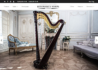 Интернет-магазин производителя педальных арф "Resonance Harps"