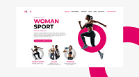 Сайт для фитнес клуба Woman Sport