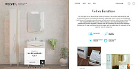 Имиджевый европейский сайт российского производителя мебели для ванных комнат VELVEX