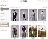 Создание сайта для российского бренда женской одежды «Apriti»