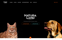 Интернет-каталог премиальных кормов для домашних животных Natura Land