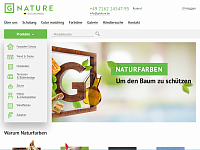 Разработка официального сайта производителя красок Gnature